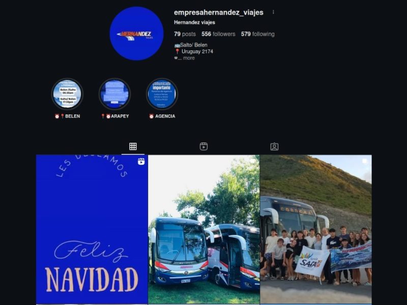 instagram empresahernandezviajes